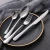 Import Amazon Best Seller Food Grade 1010 Style Stainless Steel 304 Manly Kitchen Cutlery Flatware Set from China