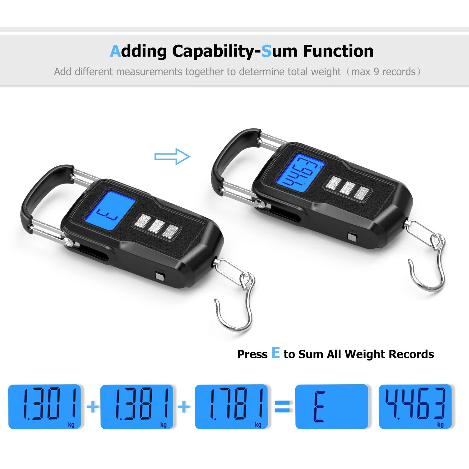 Amazon Best seller Smart luggage Weighing hook Fishing Scale