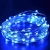 Import Amazon hot sale 33ft 100led copper wire outdoor decorative led solar christmas string lights blue from China