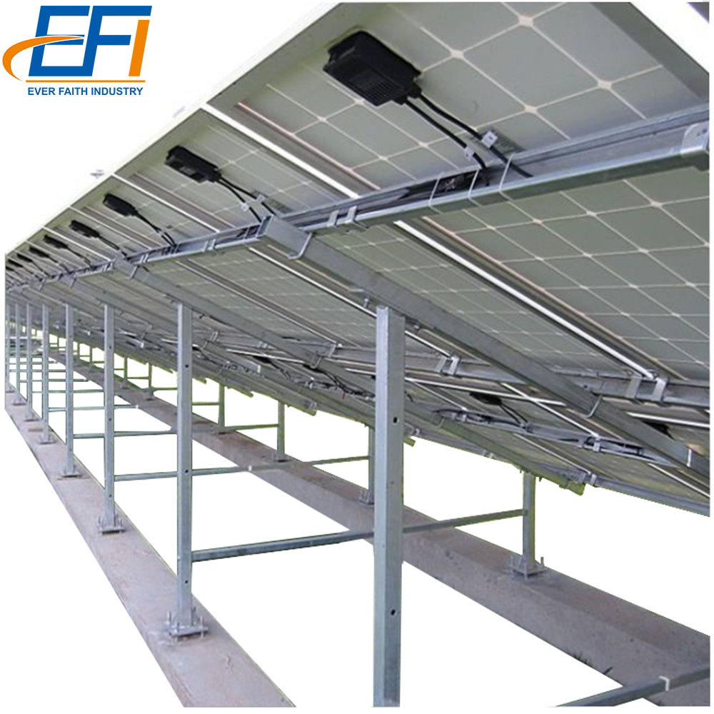 Buy Anodized Al6005 T5 Adjustable Pv Mount Rack Support System 20kw ...