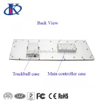 anti-vandalism black metal keyboard with Function keys and number keypad