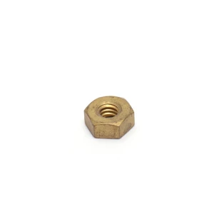 Any size nut customized pneumatic connector female thread brass hex socket flat head nut