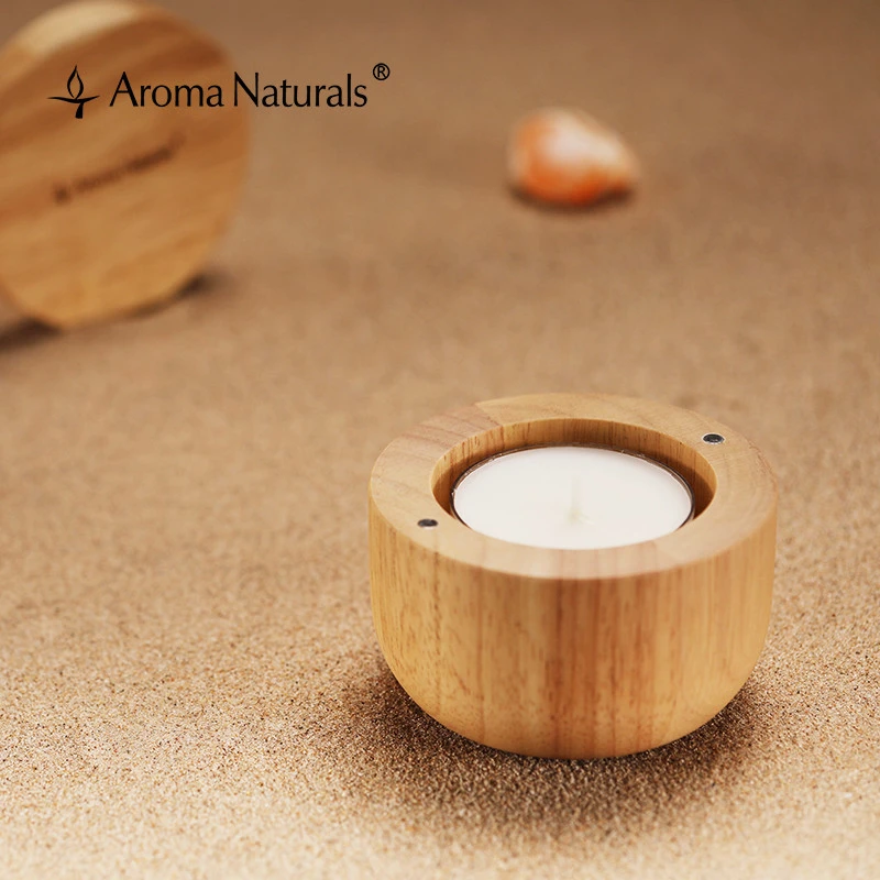Aroma Natural Wood Scented Candle Natural Soy Scented Candles Bougie En Verre