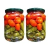Assorty cherry tomatoes and cucumber in jar  720ml