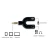 Import Audio converter points 3 PIN to 4 pin plug 3.5 mm Splitter 1 Male to 2 Female 3.5mm Jack adapter couple headphone phone computer from China