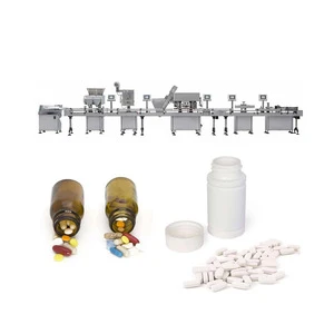 Automatic capsule tablet pill packing line
