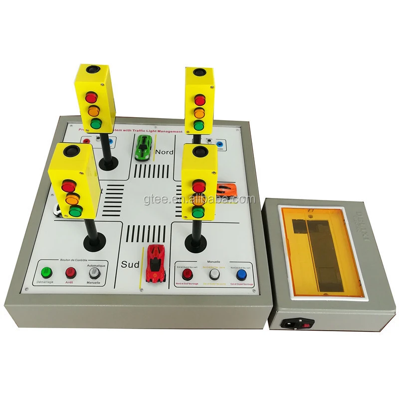 Automatic trainer on programming system with traffic light management / Portable experiment case / Education kits