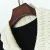 Import Autumn and winter new pocket color contrast lapel bow sweaters long sleeve knitted black dress from China