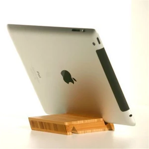 Bamboo Curved Mobile Phone Holders Tablet PC Stand Cheap Phone Holder Custom Logo Mobile Phone Accessories