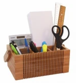 Bamboo Silverware, Flatware Caddy Organizer for Kitchen Countertop Storage, Dining Table