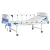Import Baoding cheap price 2 cranks manual adjustable hospital bed with aluminum side rail from China