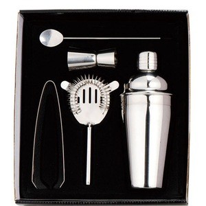 Bar Tools stainless steel cocktail shaker set -gift