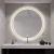 Import bathroom home decoration LED light make up vanity round mirror prices from China