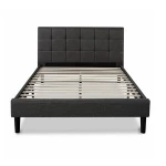 Bedroom Furniture Upholstery Bed Headboard Wood Slats Base With Fabric