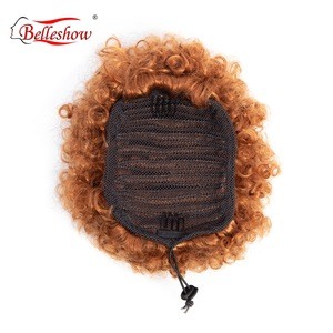 Belleshow synthetic hair pieces white hair chignon synthetic hair chignon chignon buns