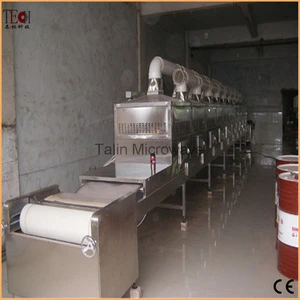 Belt type microwave condiment drying sterilizing machine for sale