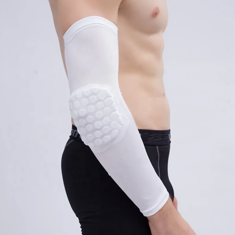 Benken Customized Long Elastic Nylon Sports Football Elbow Support Brace Pad Protective Sublimation Compression Arm Sleeve
