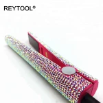 Best electric ceramic nano titanium custom flat iron hair straightener personalized bling hair straightener flat iron