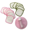 Best Quality Round Bamboo Cotton Reusable Makeup Remover Pad Washable Facial Cleaning Pads