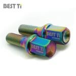 (BEST Ti)  GR5 High Strength Titanium Alloy wheel bolt car parts