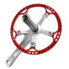 Bicycle Crankset Aluminum Alloy Single Speed 45T/47T/53T Hollow Crankset Bicycle Crank Set Chain Wheel