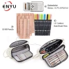 Big Capacity Pencil Case Canvas High Large Storage Pouch Marker Pen Case Simple Stationery Bag School College Office Organizer
