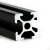 Import Black aluminum extrusion x type extruded industrial aluminum profile 20x20 mm from USA