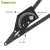 Import Black Anodized Angle Finder Measuring Tools Ruler Aluminium Protractor from Pakistan