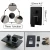 Import Black Bathroom Rain Mixer Shower Faucet Handheld Wall Mount Head Tap Units Wall Mounted from China