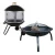 Import Black Metal Indoor Fireplace Outdoor Heater Fire Pit from China
