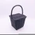 Import Black Painted Gift serving plastic ratan basket with Handle from China