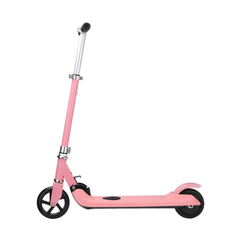 Black Pink Kids Lightweight Safety 2 Wheel  Generation Foldable Motorcycle Toy Child Electric Kick Scooter