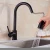 Import Black/Chrome Kitchen Sink Tap 304 Stainless steel Pull Out Kitchen Faucet from China