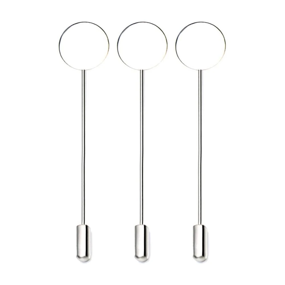 Blank DIY Clutch pad Stainless Steel Safety Pins Brooches