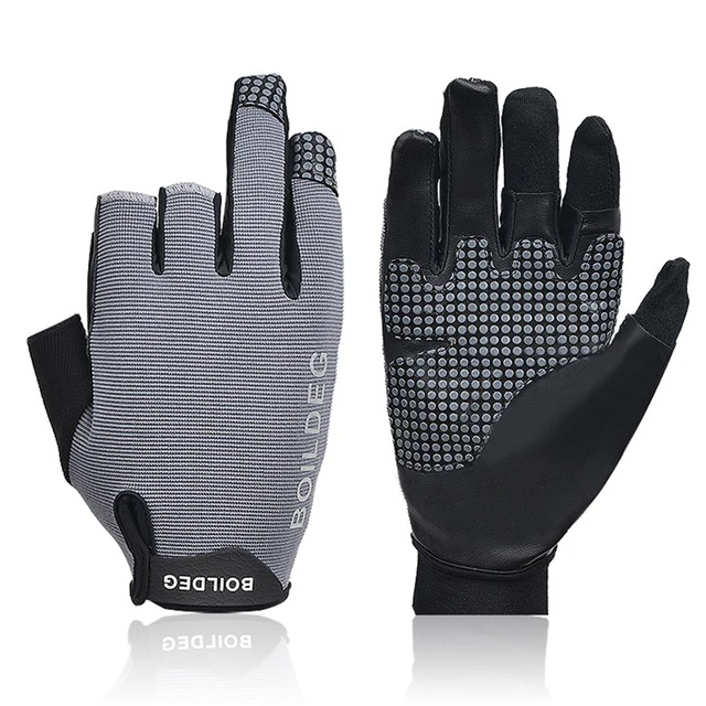 Boodun Fashion hot selling  fishing 3 fingers sports PU material gloves
