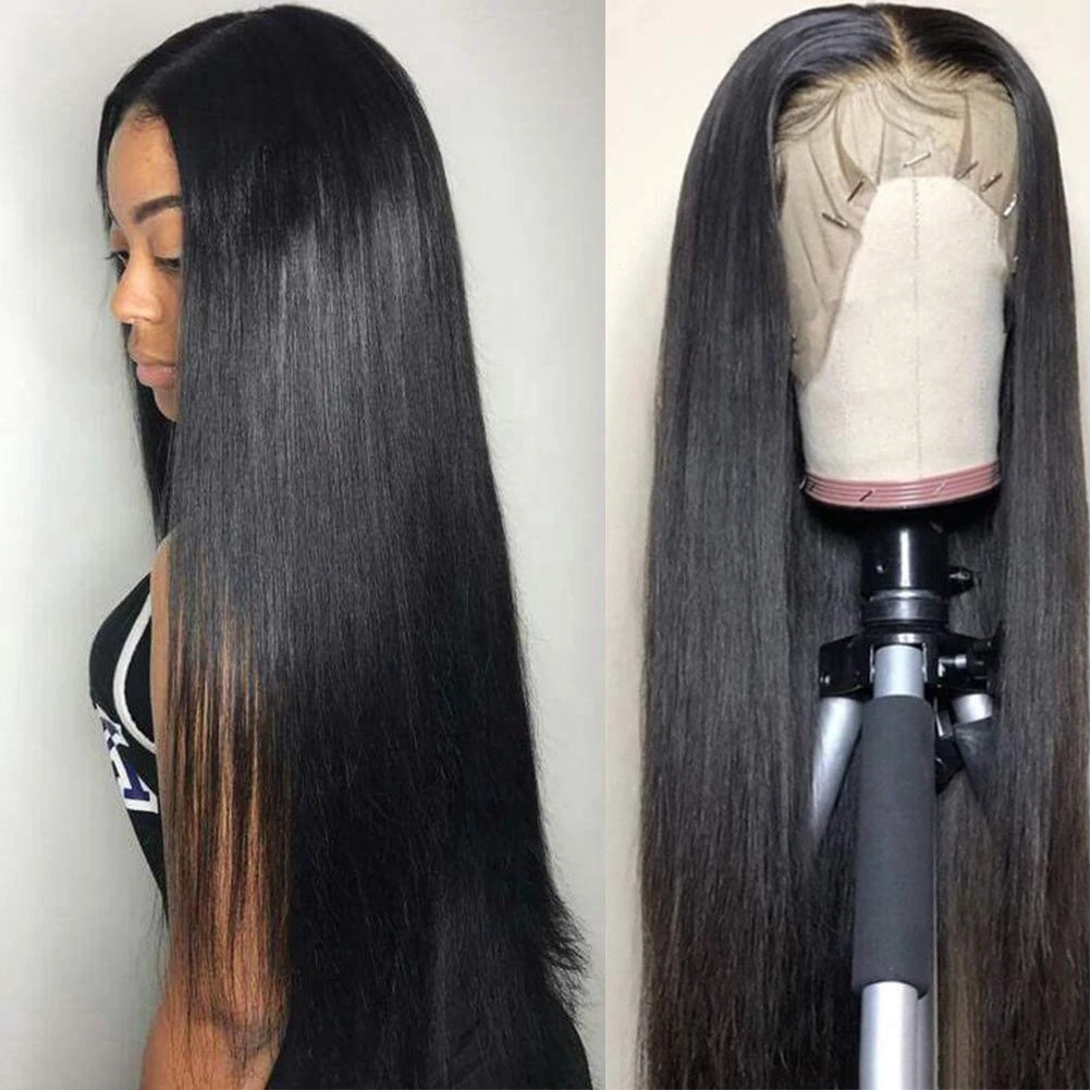 Brazilian Virgin Cuticle Aligned double drawn Body straight wave 360 frontal Lace front human hair wigs