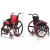 Import Brother Medical BME4640 Dance Sports Low Price Aluminum Wheelchair With Auxiliary Wheels and Brakes from China