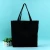 Import BSCI Certified Factory Black cotton shopping bag reusable canvas tote bag with printing from China