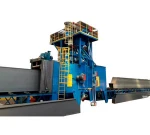 buffing dust-free Hot Sale Steel Bar Automatic shot Blast Machine/Stainless Steel Coil Polishing sand blaster line