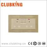 C7 electric switch socket bangladesh 13 amp 3 pin square plug socket
