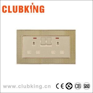 C7 electric switch socket bangladesh 13 amp 3 pin square plug socket