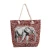 Import Canvas Tote Bag Handbag Ethnic Characteristics Embroidered Double Side Silver Elephant Hemp Rope Grocery Shopping Bag Shopping B from China