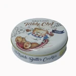 Cappuccino Flavor Butter Cookies Biscuits Metal Box