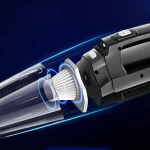 Car vacuum cleaner with digital tire gauge