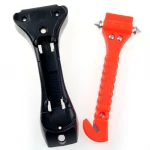 Carbide tip emergency vehicle escape hammer seatbelt cutter
