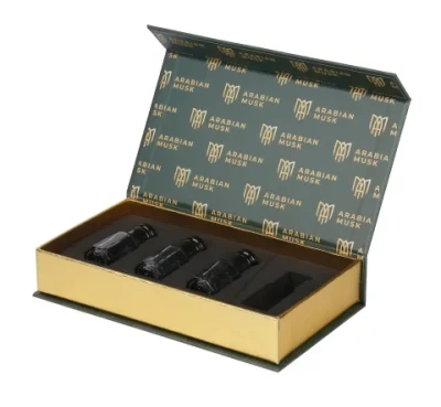 Cardboard Rigid Magnetic Cosmetics Perfume Set Packaging Gift Box