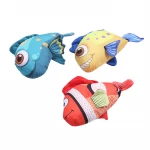 Cartoon Pattern plush emulation fish cat toy Built-In Catnip pet supplies wholesale in stock fast delivery