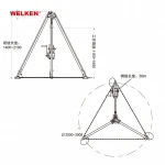 CE Certification Strong Durable Safety Rescue Tripod