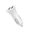 CE FCC ROHS Certificate ABS Plus PC Fireproof Material 12-24v Double USB Fast Car Charger