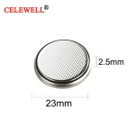 CELEWELL  CR2325 Battery 3.0V Button Battery CR2325 with  Wires and Connector